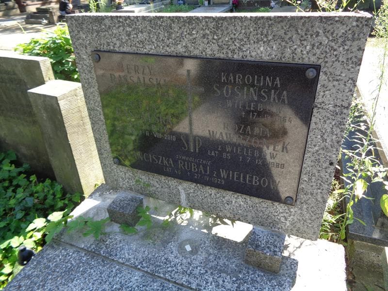 Zdjęcie grobu Franciszka Rubaj (2)