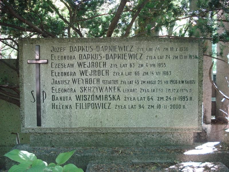 Zdjęcie grobu Eleonora Dapkus-Dapkiewicz (1)