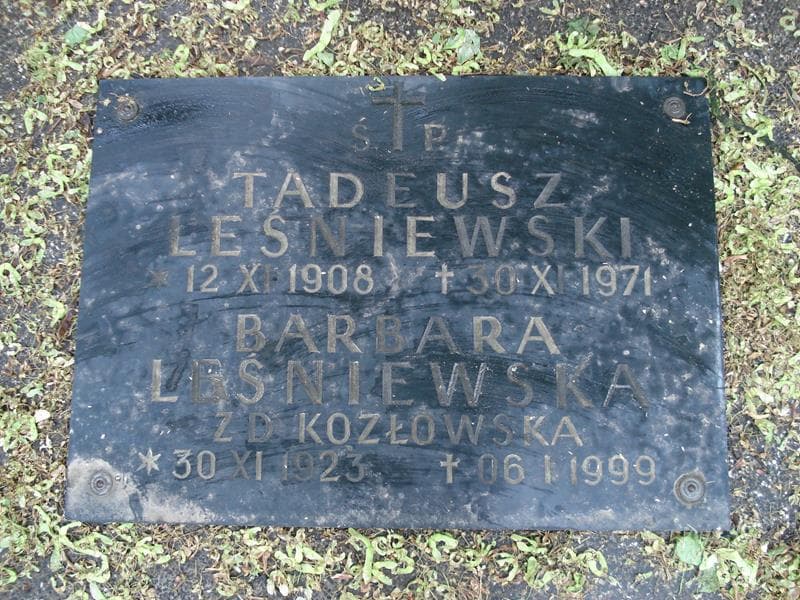 Zdjęcie grobu Władysław Leśniewski (2)