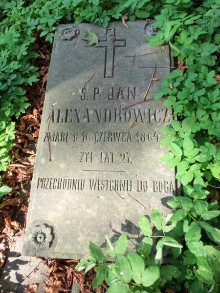 Zdjęcie grobu Jan Alexandrowicz (2)