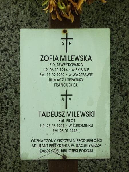 Zdjęcie grobu Zofia Milewska (2)