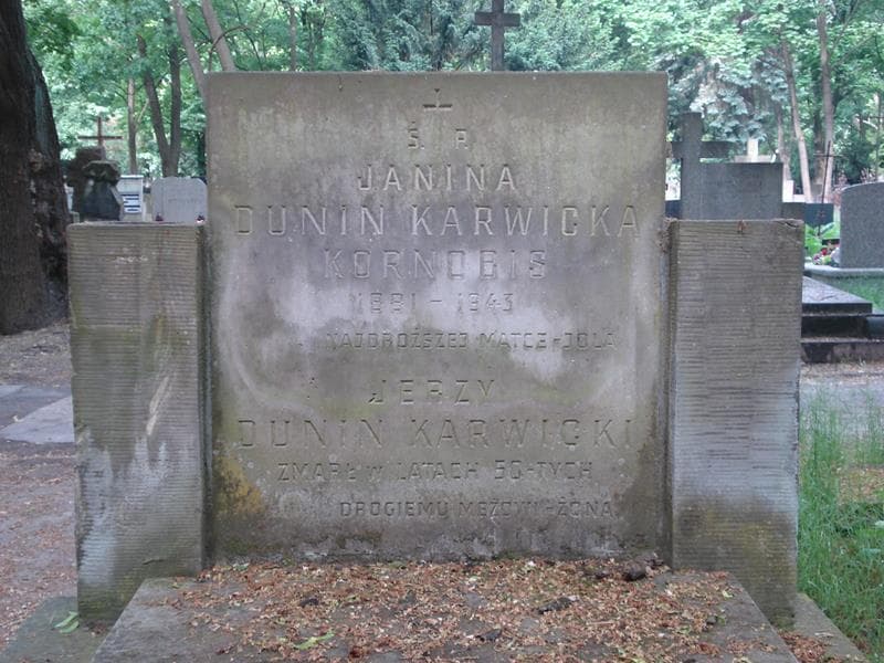 Zdjęcie grobu Janina Dunin Karwicka Kornobis (1)
