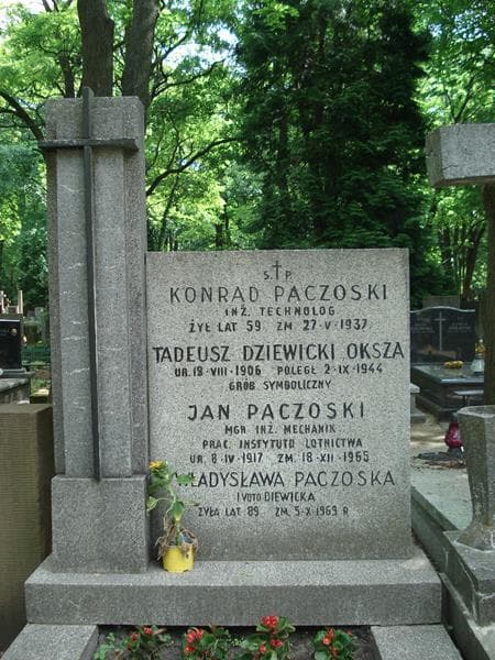 Zdjęcie grobu Tadeusz Dziewicki Oksza (1)