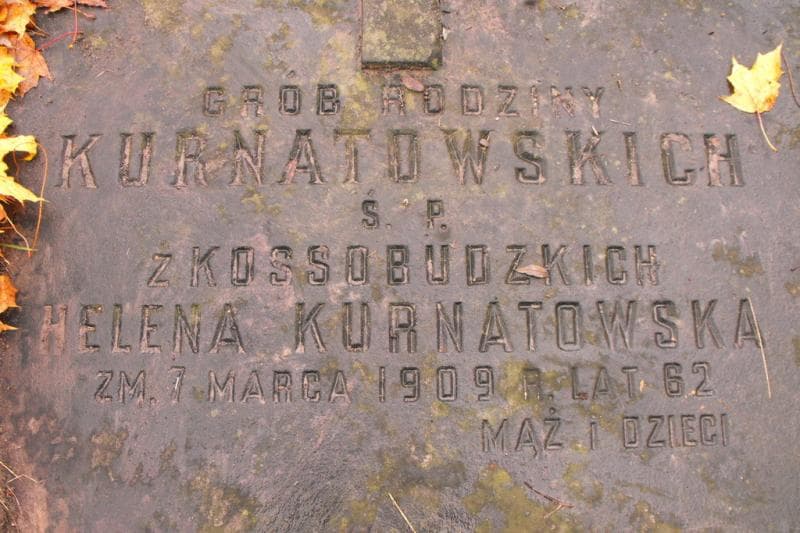 Zdjęcie grobu Helena Kurnatowska (2)