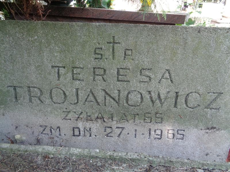 Zdjęcie grobu Teresa Trojanowicz (2)