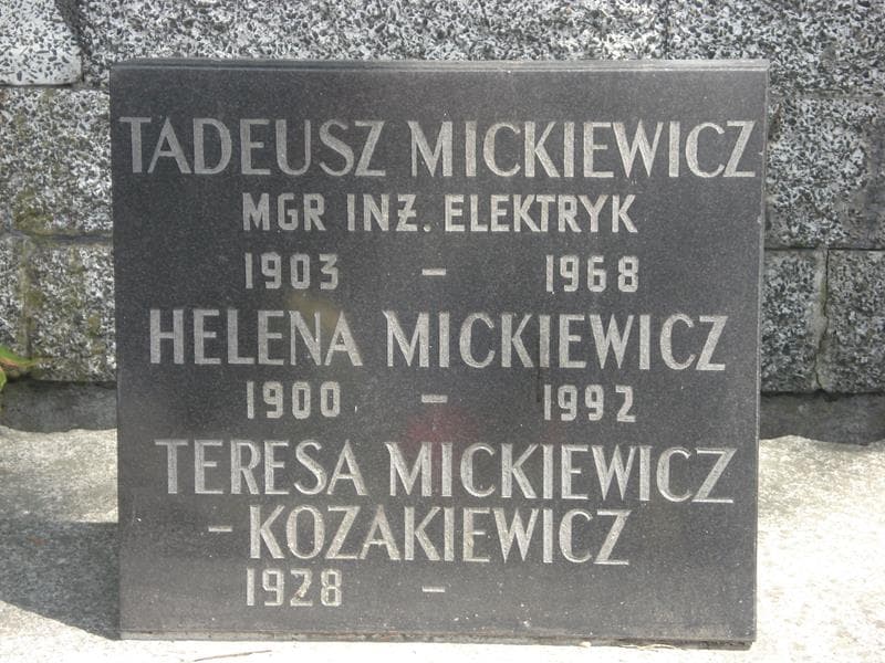 Zdjęcie grobu Tadeusz Mickiewicz (2)