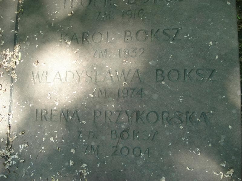 Zdjęcie grobu Karol Boksz (2)