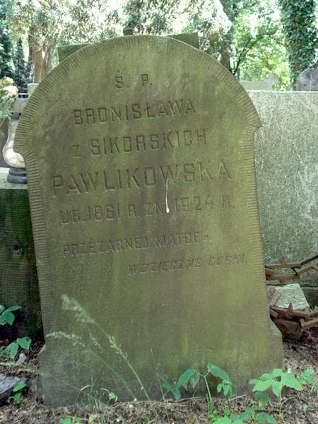 Zdjęcie grobu Bronisława Pawlikowska (1)