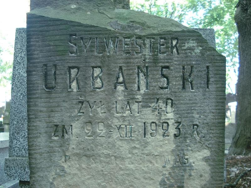 Zdjęcie grobu Sylwester Urbański (2)