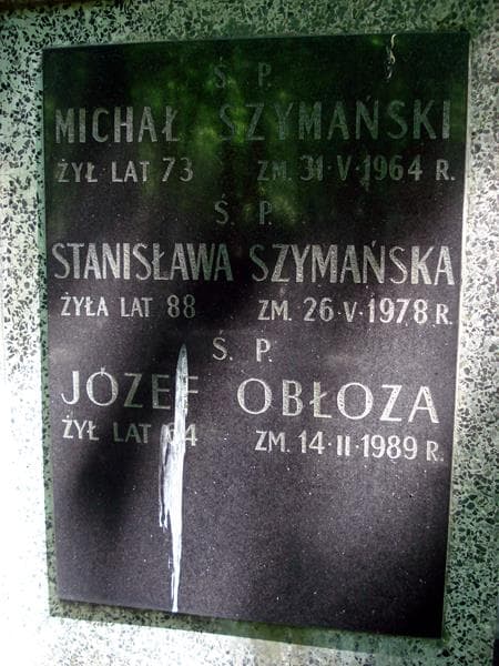 Zdjęcie grobu Józef Obłoza (2)