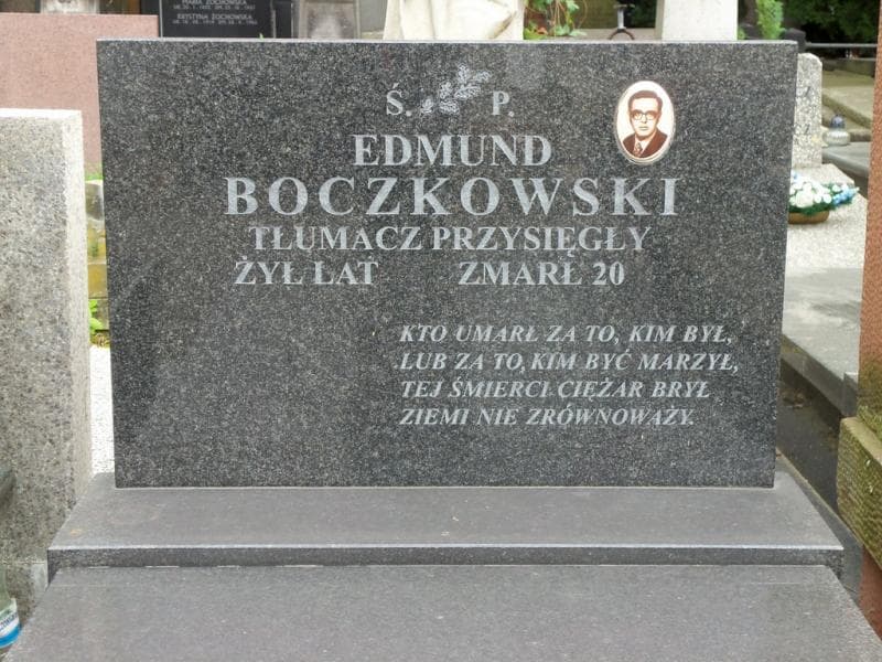 Zdjęcie grobu Edmund Boczkowski (2)