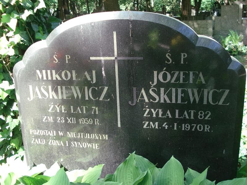 Zdjęcie grobu Józefa Jaskiewicz (1)