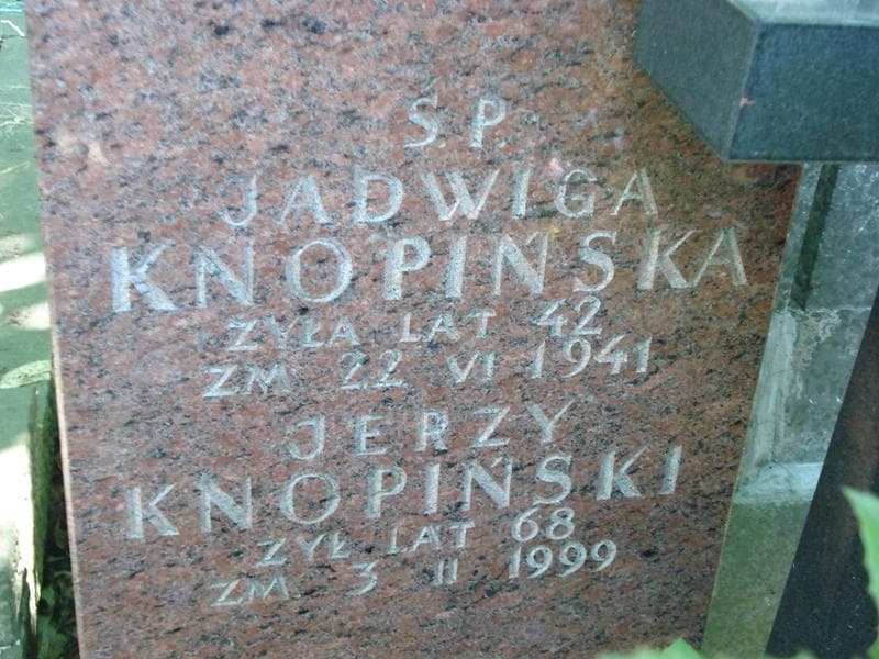 Zdjęcie grobu Jadwiga Knopińska (2)