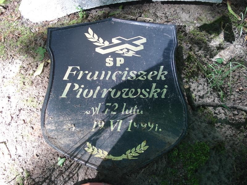 Zdjęcie grobu Anonim / Franciszek Piotrowski (1)