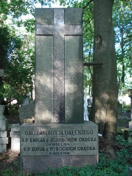 Zdjęcie grobu Emilja Okęcka (2)