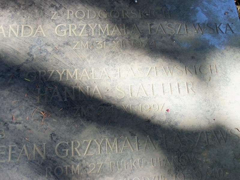 Zdjęcie grobu Stefan Grzymała-Łaszewski (2)