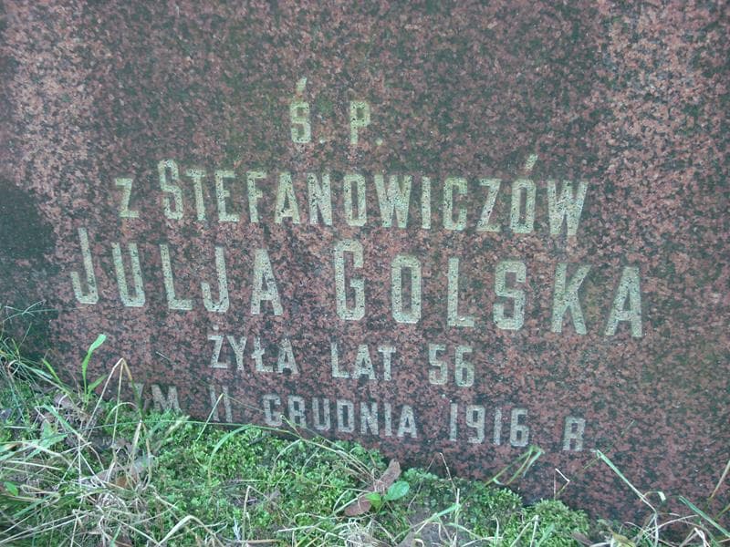 Zdjęcie grobu Julja Golska (2)