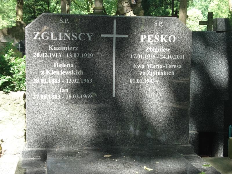 Zdjęcie grobu Jan Zgliński (2)