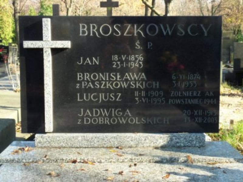 Zdjęcie grobu Bronisława Broszkowska (2)