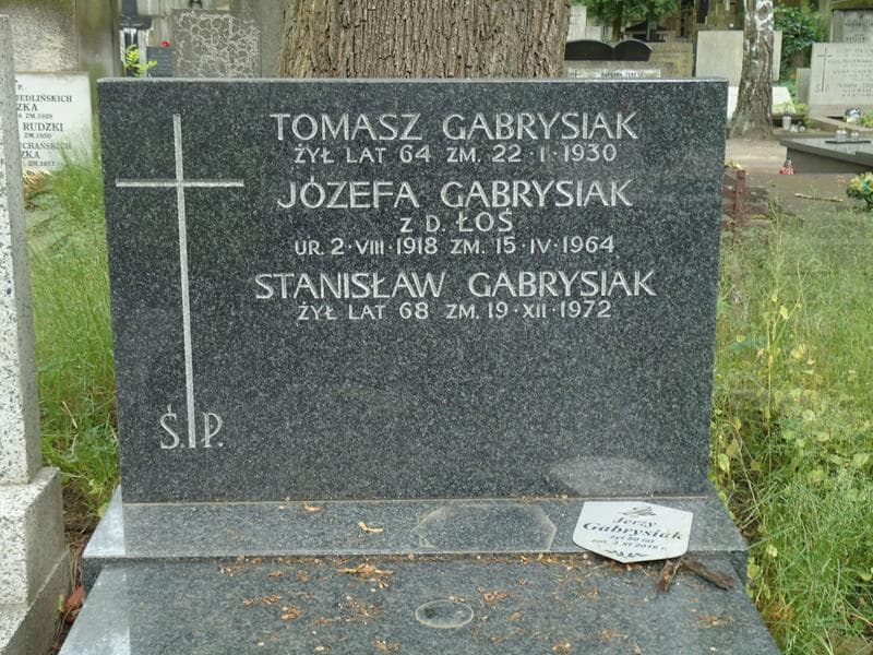 Zdjęcie grobu Józefa Gabrysiak (2)