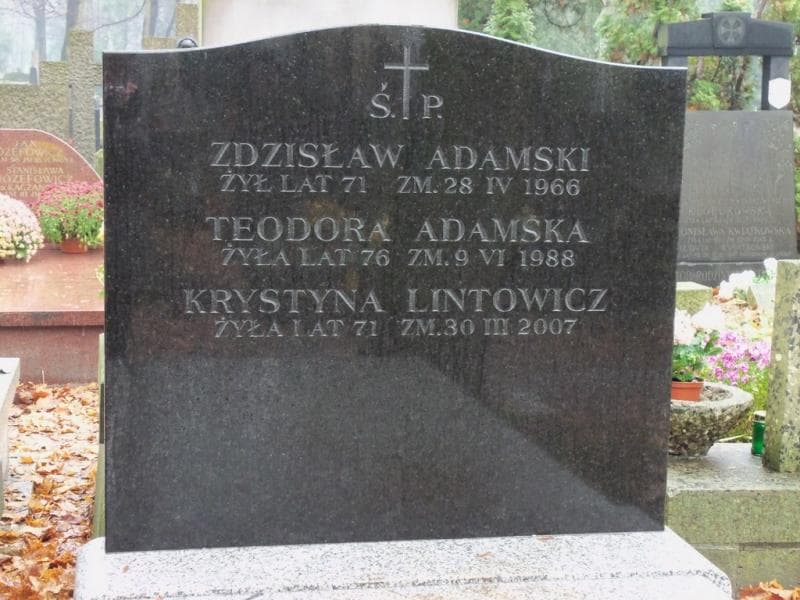 Zdjęcie grobu Teodora Adamska (2)