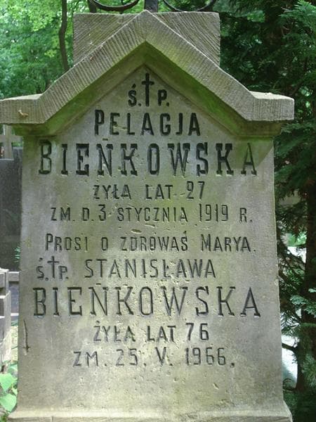 Zdjęcie grobu Pelagja Bieńkowska (2)