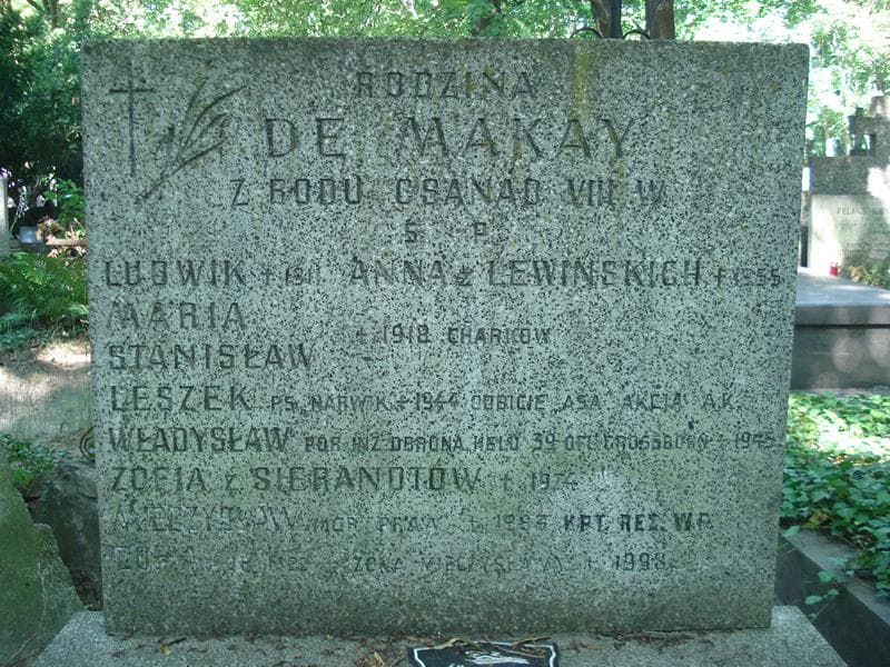 Zdjęcie grobu Anna De Makay (1)