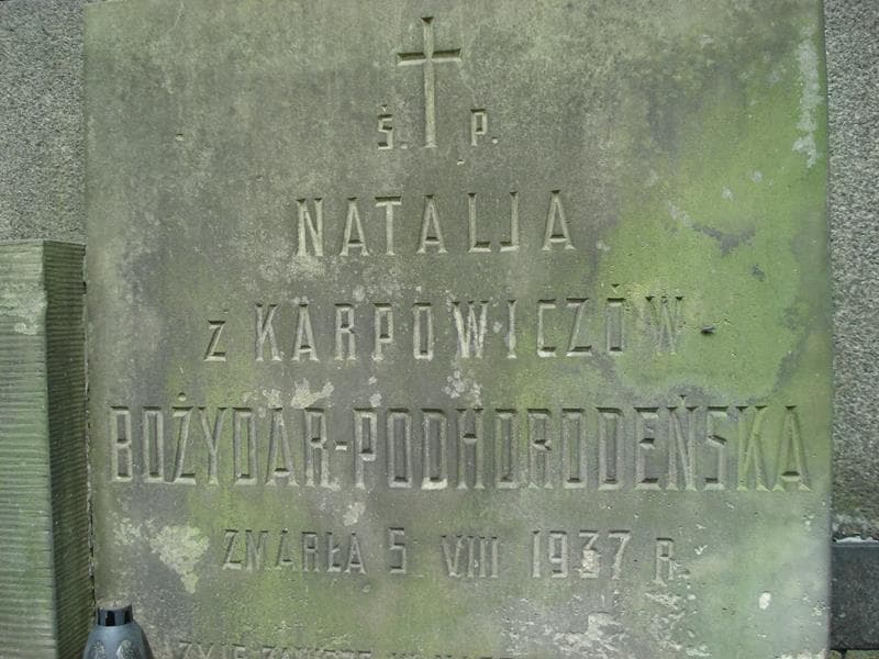 Zdjęcie grobu Natalia Bożydar - Podhorodeńska (2)