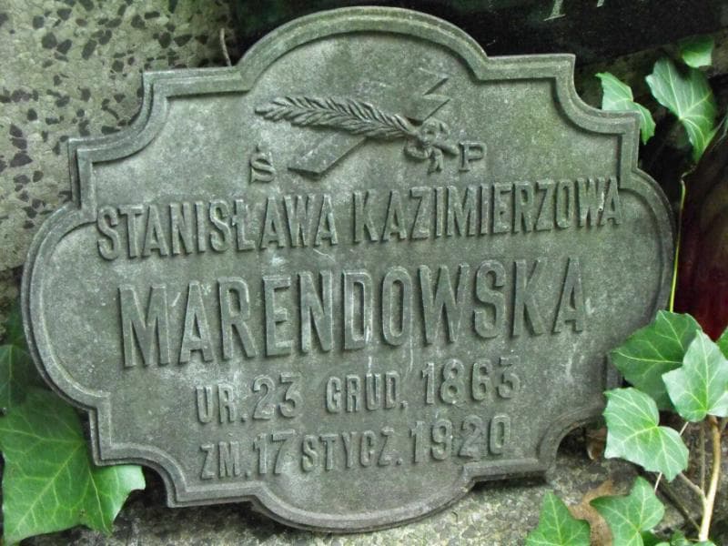 Zdjęcie grobu Stanisława Marendowska (2)