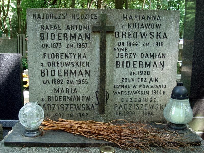 Zdjęcie grobu Rafał Antoni Biderman (1)