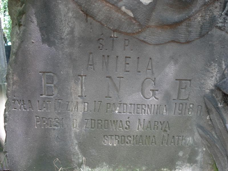 Zdjęcie grobu Aniela Binge (2)