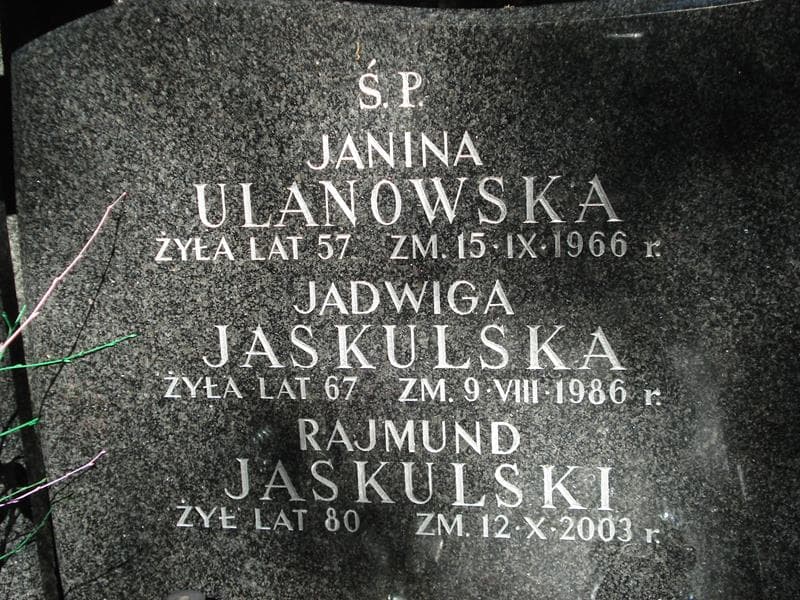 Zdjęcie grobu Jadwiga Jaskulska (2)