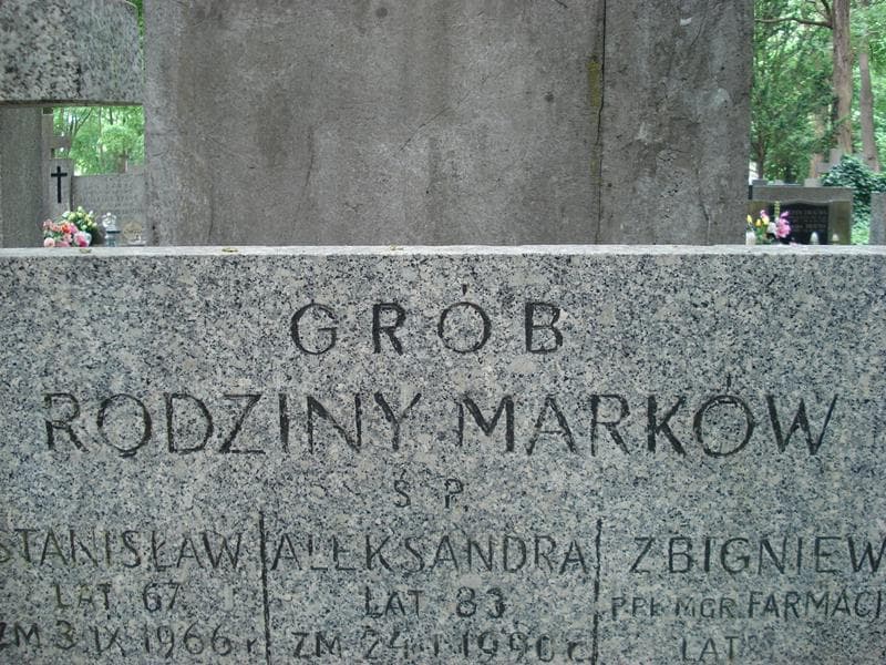 Zdjęcie grobu Zbigniew Marek (2)