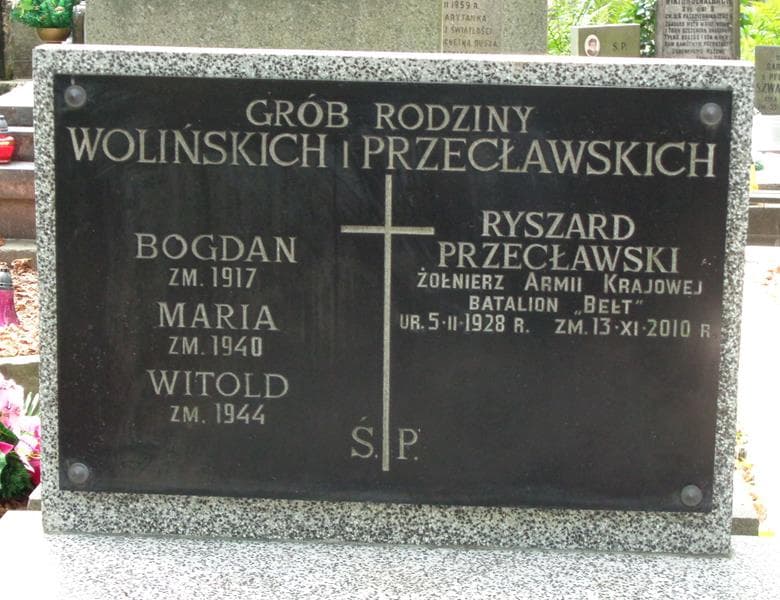 Zdjęcie grobu Witold Woliński (2)