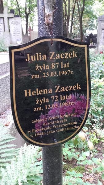 Zdjęcie grobu Julia Zaczek (2)