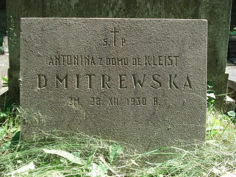 Zdjęcie grobu Antonina Dmitrewska (2)