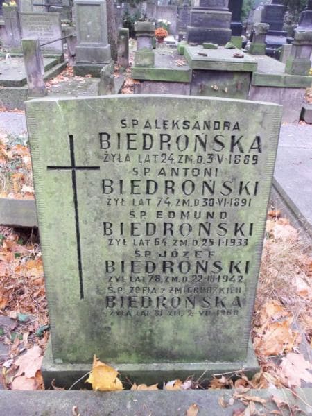 Zdjęcie grobu Antoni Biedroński (2)
