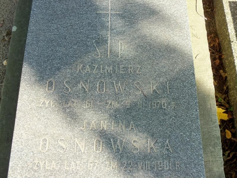 Zdjęcie grobu Kazimierz Osnowski (2)