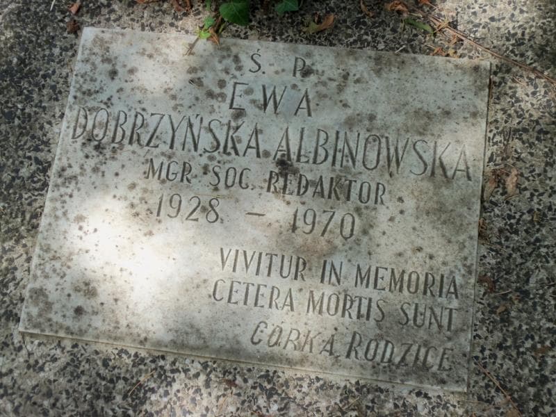 Zdjęcie grobu Ewa Dobrzyńska Albinowska (2)