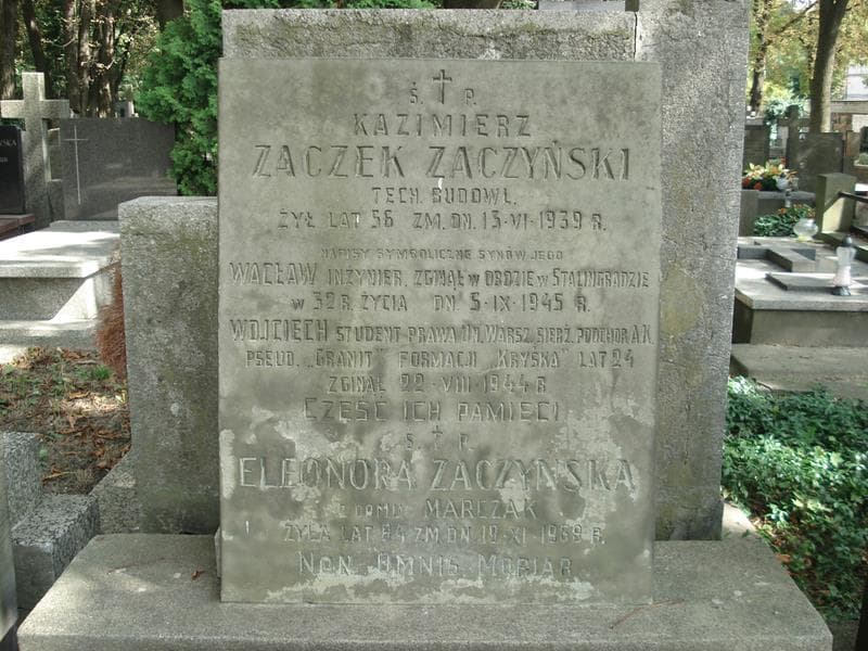 Zdjęcie grobu Wacław Zaczyński (2)
