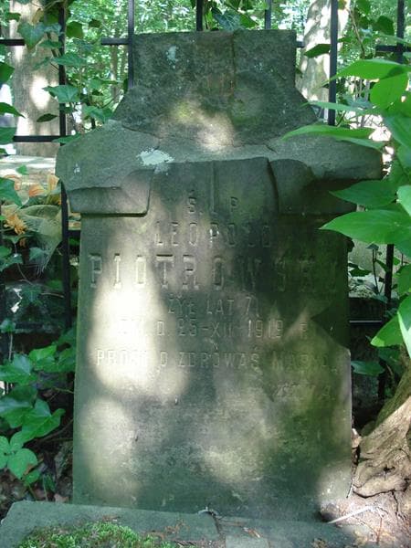 Zdjęcie grobu Leopold Piotrowski (2)