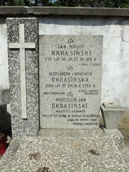 Zdjęcie grobu Jan Hipolit Okrasiński (2)
