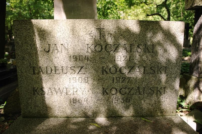 Zdjęcie grobu Ksawery Koczalski (2)
