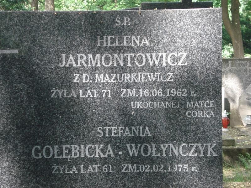 Zdjęcie grobu Stfania Gołębicka - Wołyńczyk (2)