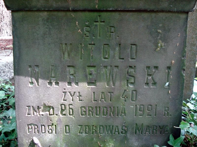Zdjęcie grobu Witold Narewski (2)