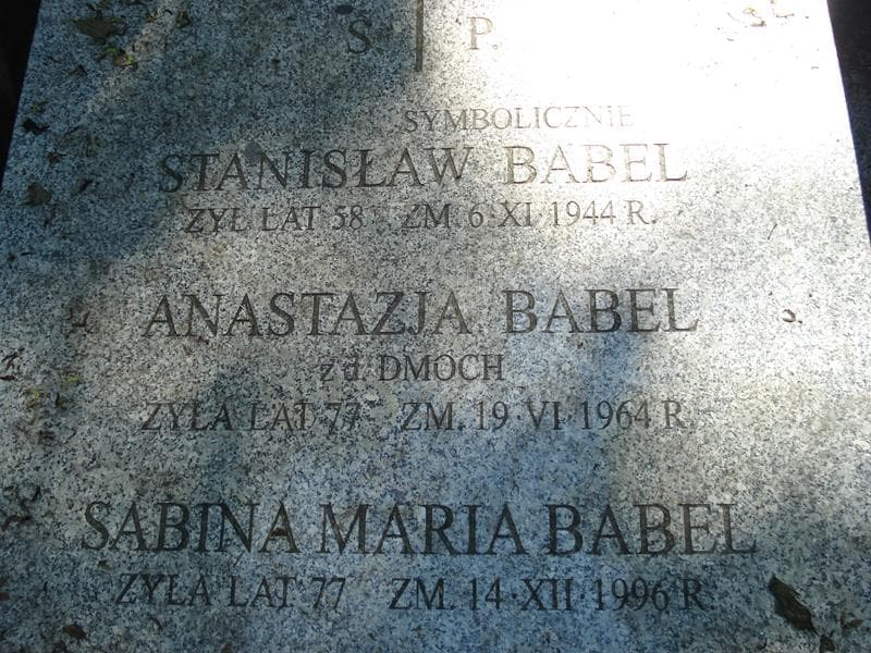 Zdjęcie grobu Anastazja Babel (1)