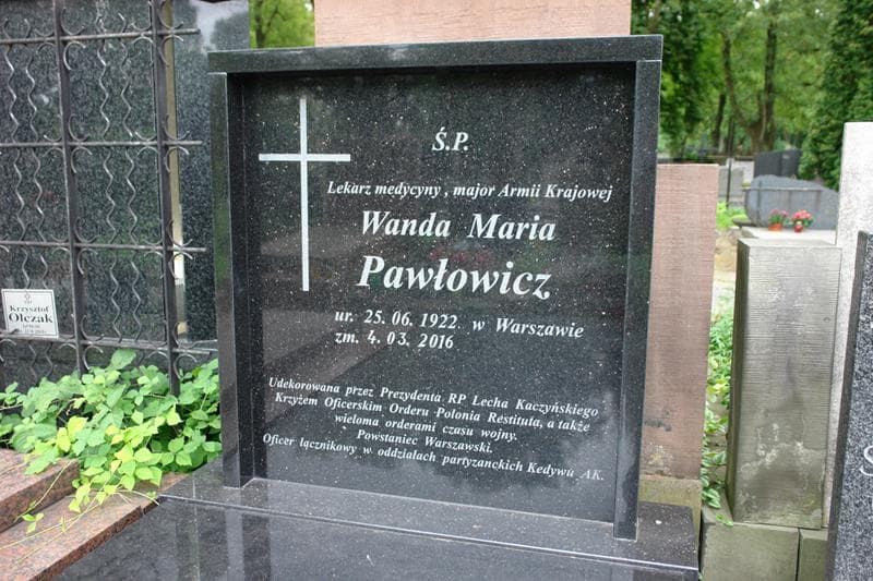 Zdjęcie grobu Wanda Maria Pawłowicz (2)