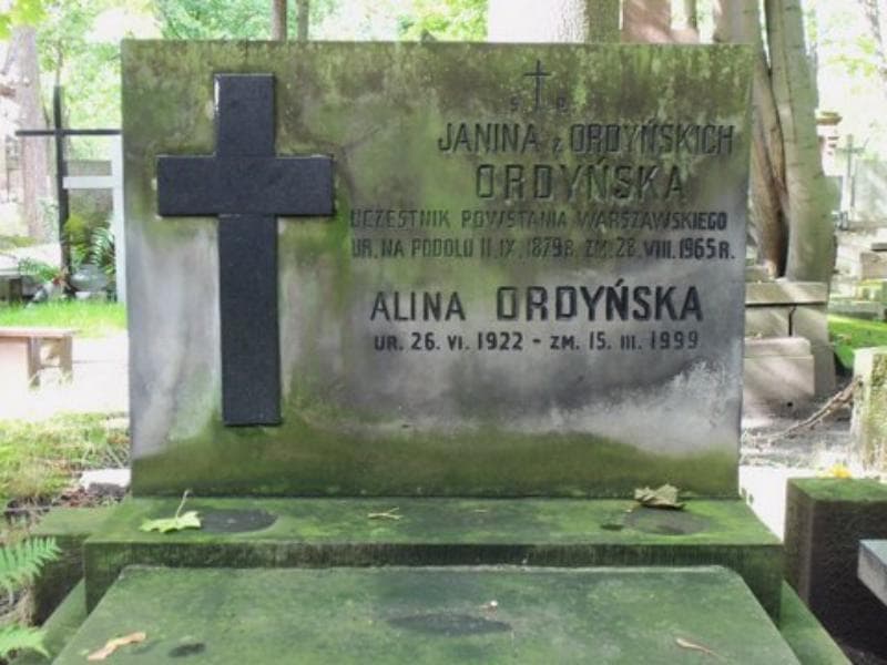 Zdjęcie grobu Janina Ordyńska (2)