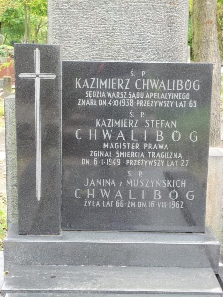 Zdjęcie grobu Kazimierz Stefan Chwalibóg (2)