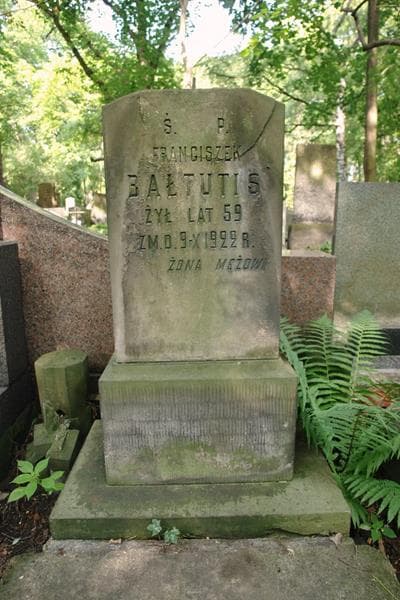 Zdjęcie grobu Julianna Bałtutis (2)